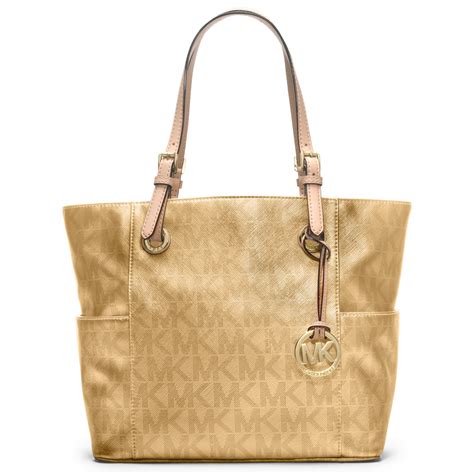 michael kors clutch goud|michael kors gold tote handbags.